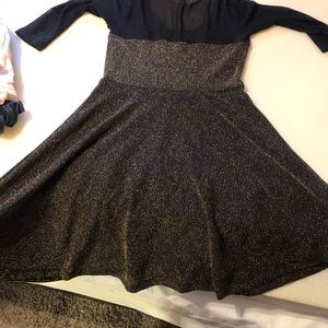 Black and Gold Dress